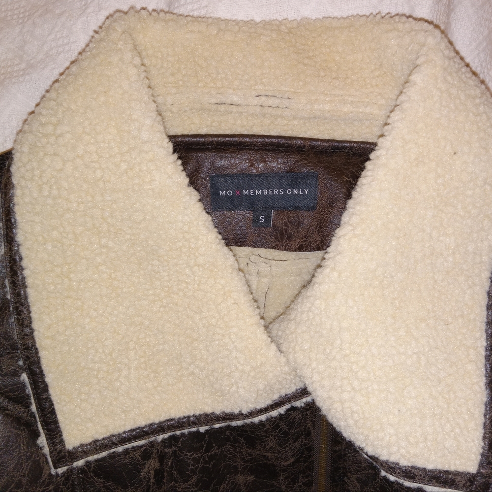 Womens mo x members brown jacket size small - Picture 2 of 7